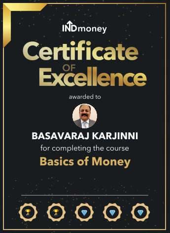 Award and recognition certificate 1