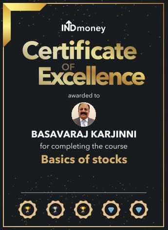Award and recognition certificate 3